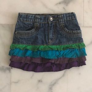 Children’s Place Jean skirt with ruffles